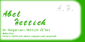 abel hettich business card